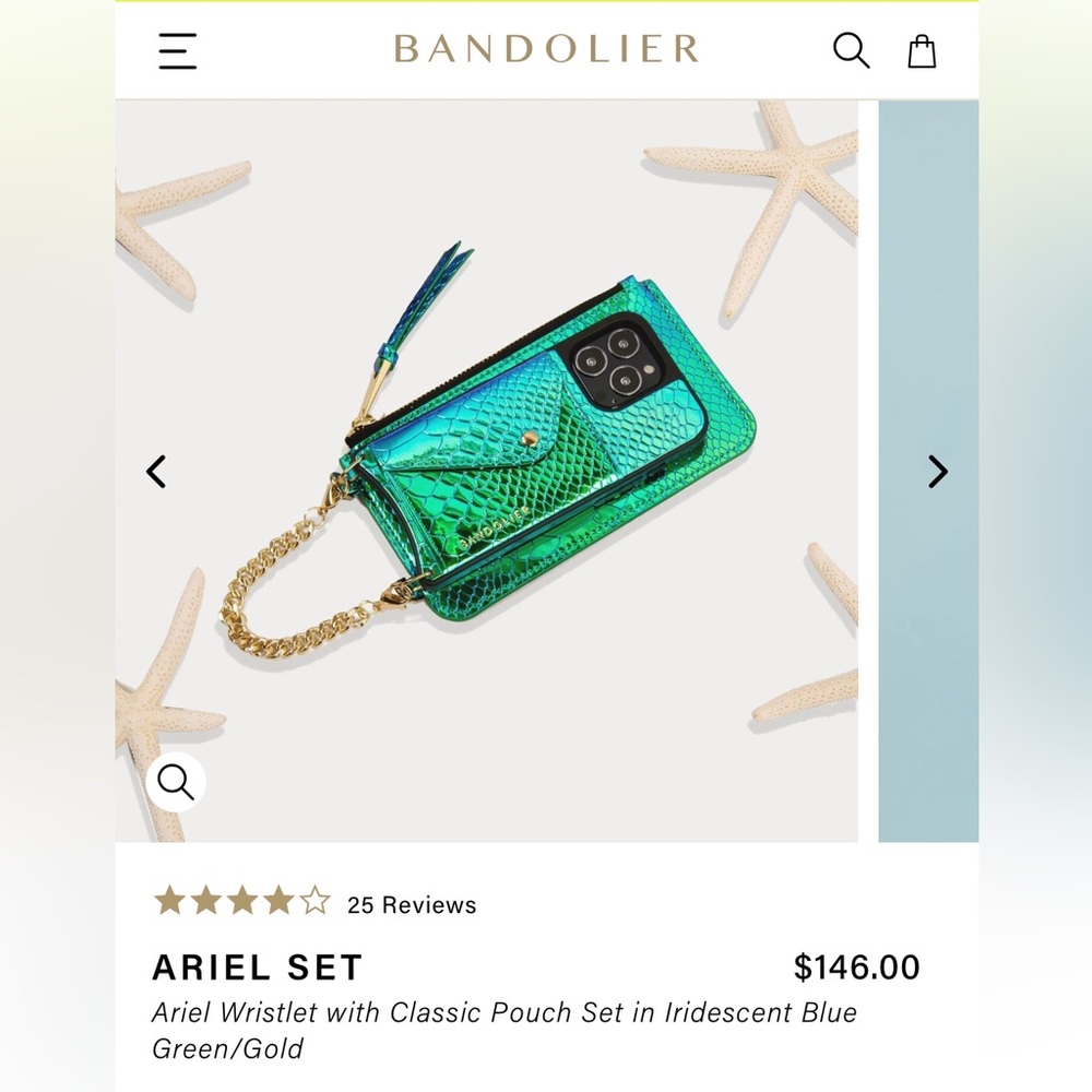 ISO (In Search Of): Bandolier ARIEL case/set in Aqua Green for iPhone 13 Pro Max